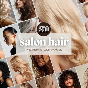 サロンヘアケアのストックフォト250枚｜サロンスタイリング編集用画像（デジタルダウンロード／商用利用可）