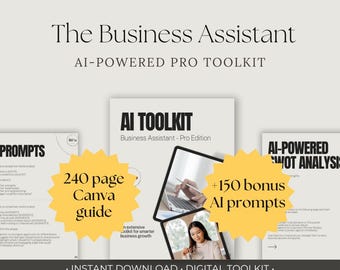 Business Assistant Toolkit - AI Prompts, Strategy Frameworks & Business Planning Guide - Digital Download (Pro Edition)