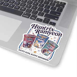 Kpop Stickers, Demon Hunters Huntrix Ramyeon decal, Kiss-cut sticker, Gift for friend, back to school ideas, birthday gifts