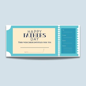 Printable Father’s Day Voucher | Fill-in-the-Blank Coupon | Instant Download Gift for Dad