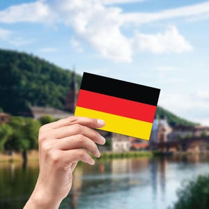 Germany Flag Sticker,  International Sticker, Nations Flag Sticker, Water Bottle Sticker, Laptop Sticker, Car Sticker, Car Window Decals