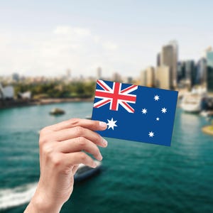 Australia Flag Sticker, International Sticker, Nations Flag Sticker, Water Bottle Sticker, Laptop Sticker, Car Sticker, Car Window Decals