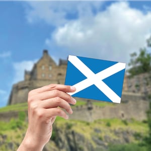 Scotland Flag Sticker,  International Sticker, Nations Flag Sticker, Water Bottle Sticker, Laptop Sticker, Car Sticker, Car Window Decals