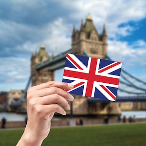 United Kingdom Flag Sticker, International Sticker, Nations Flag Sticker, Water Bottle Sticker, Laptop Sticker, Car Sticker, Window Decals