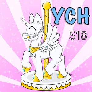 YCH Carousel Horse Pony ~ Message Before Buying!