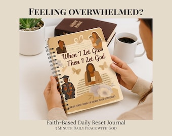 Faith-Based Daily Reset Journal | Christian Printable Scripture Reflection Pages (Digital Download)