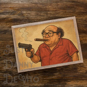 Danny DeVito - Art Print - Frank Reynolds Unleashed - Illustration - Printable Wall Art