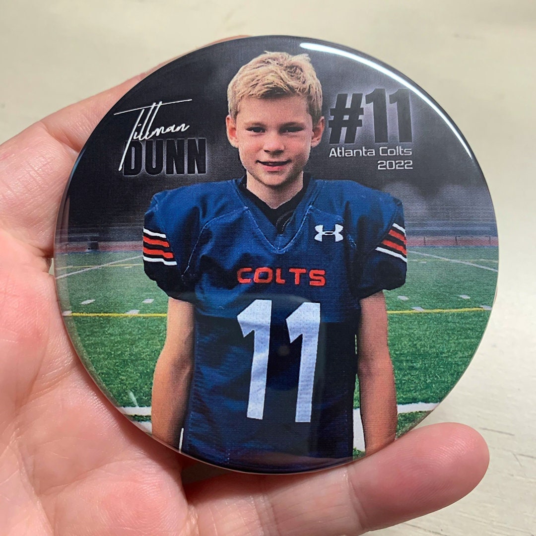 Football Team Custom Photo Pins - Etsy