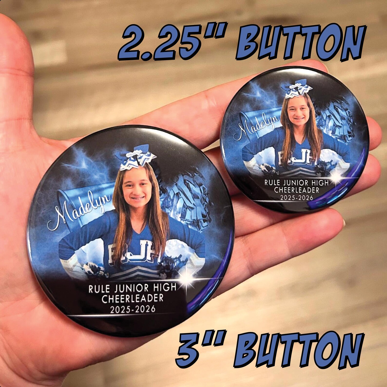 Football Team Custom Photo Pins - Etsy