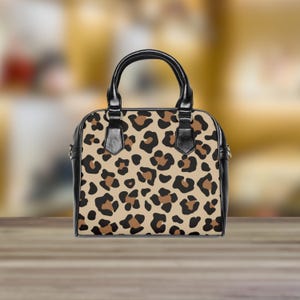 Leopard Muster Schulter Handtasche, Gepard Muster Handtasche, Tier Druck Einkaufstasche, Leopard Muster Handtasche, stilvolle Schultertasche, ausgefallenes Geschenk