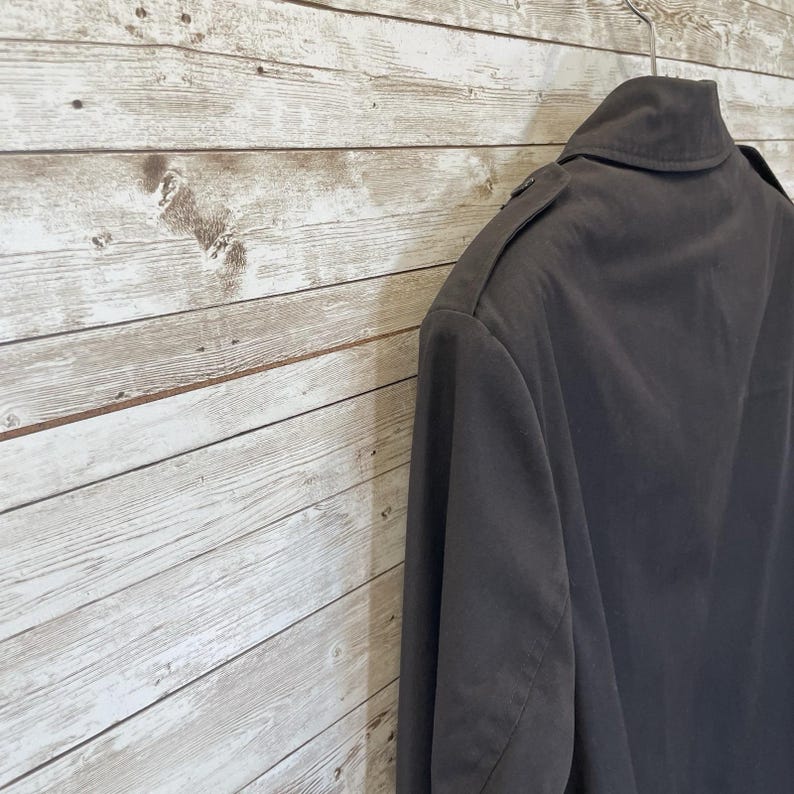 Vintage '87 Neptune Garment Co Womens 14L Jacket Army Black Removable Liner Vest image 13