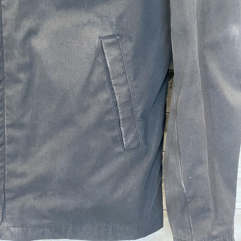 Vintage '87 Neptune Garment Co Womens 14L Jacket Army Black Removable Liner Vest image 8