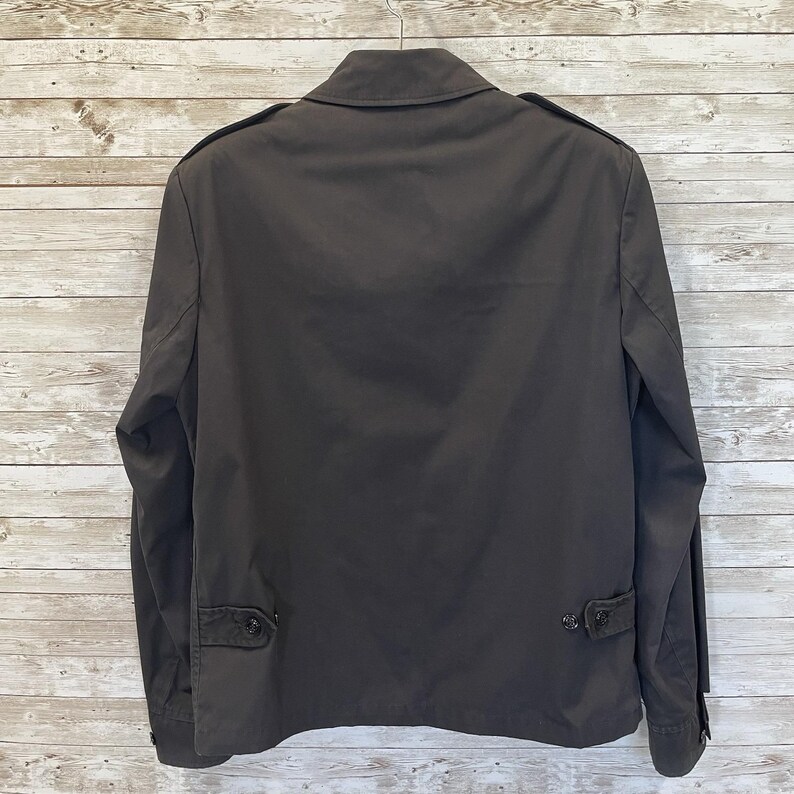Vintage '87 Neptune Garment Co Womens 14L Jacket Army Black Removable Liner Vest image 5