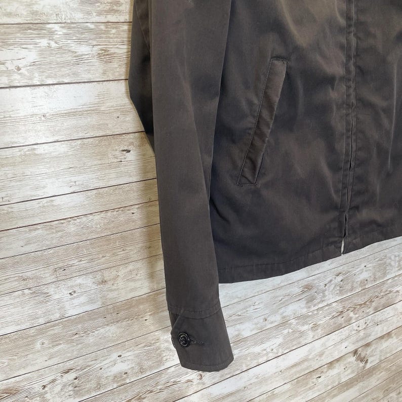 Vintage '87 Neptune Garment Co Womens 14L Jacket Army Black Removable Liner Vest image 11
