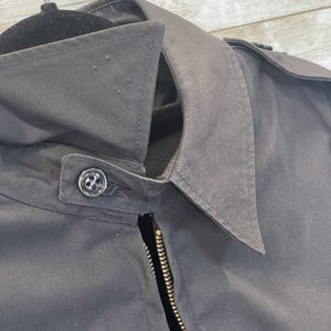 Vintage '87 Neptune Garment Co Womens 14L Jacket Army Black Removable Liner Vest image 9