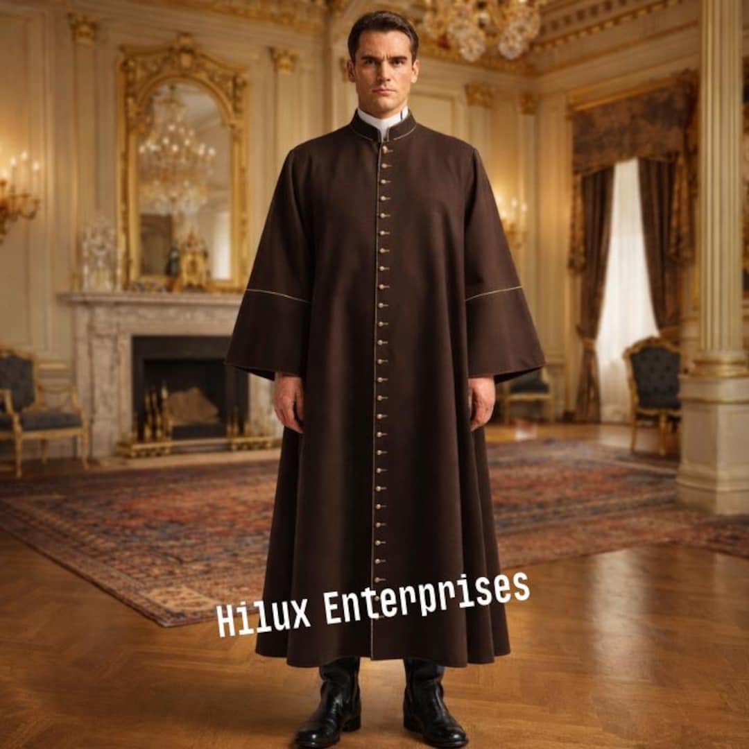 Handmade 19th Century Roman Catholic Priest Cassock Robe – Vatican ...