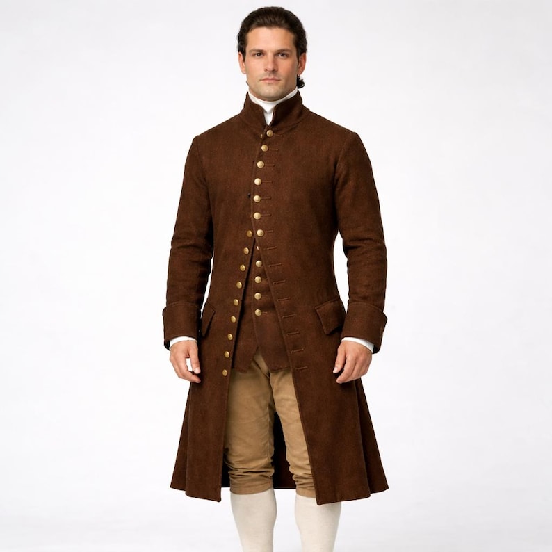 Regency Style Men Handmade Regency Era Men’s Tailcoat | Authentic 18th Century Georgian ...