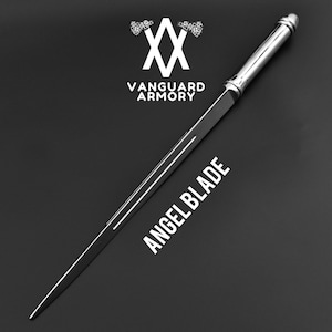 Handmade Metal Angel Blade Replica with Display Stand - Supernatural Prop