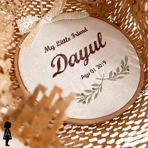 Benutzerdefinierte Stickerei, personalisierter Text und Designs, einzigartige Wanddekoration, handgemachte Geschenke, Babygeschenke für Mädchen, Geschenke für Jungen, personalisierte Babygeschenke
