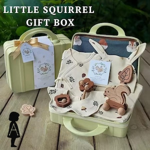 Babygeschenk, Babygeschenk für Jungen, personalisiertes Baby-Geschenk-Set, maßgeschneiderte Neugeborenen-Geschenk, Babypartygeschenk, Babymitteilung, Babykorb