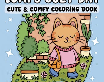 Lumi the Cat Coloring Book: Self-Care & Cozy Scenes (Digital Download)