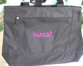 Set of ten monogrammed bridesmaids totes made to order.