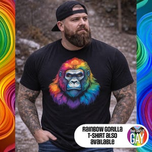 Funny Gay Bear Pride Tee: Feral Outside, Soft Inside - Comfort Colors Shirt image 15