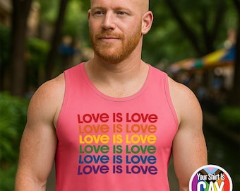 Camiseta sin mangas con estampado de orgullo arcoíris: Igualdad LGBTQ