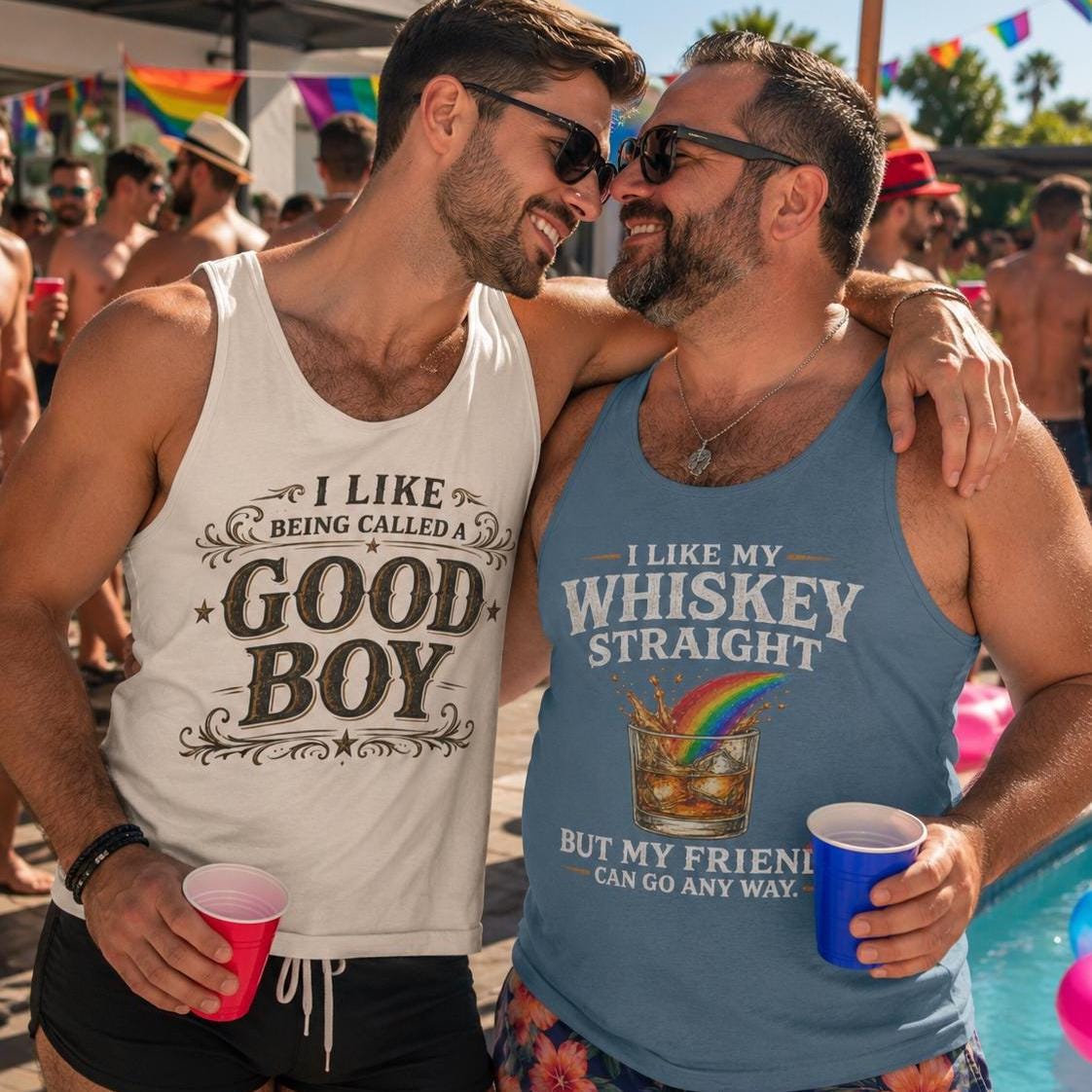 LGB パーティーアニマルズ タンクトップ Gay daddy tank top - Etsy 日本