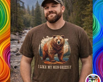 Funny Gay Bear T-Shirt: Grizzly Pride, Queer Woodsman Style