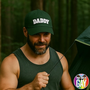 Daddy Embroidered Dad Hat for Gay Men Fun Pride Gift for LGBTQ+ Adults Adjustable Cap for Everyday Wear Father&#39;s Day Gift for Your Daddy