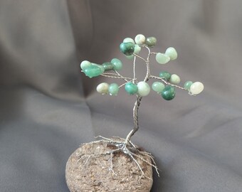 Custom-made Gemstone Tree, Wire Wrapped Crystal Tree, Wire Sculpture ...