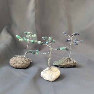 Custom-made Gemstone Tree, Wire Wrapped Crystal Tree, Wire Sculpture ...