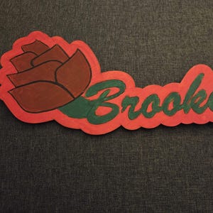 Hand painted art on wood