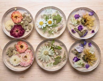 Personalized Coasters, Bouquet preservation, Wedding Flower Preservations, Memorial Flower Preservation,  Flower Preservation Resin