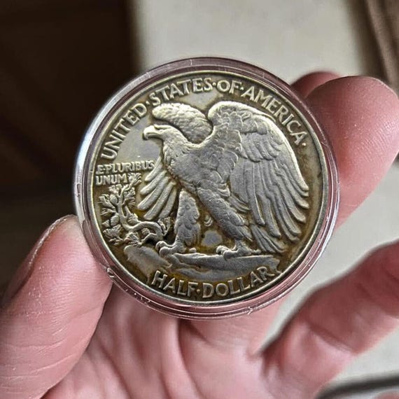 1944年 ウォーキングリバティーハーフダラー銀貨 アンティーク 小物