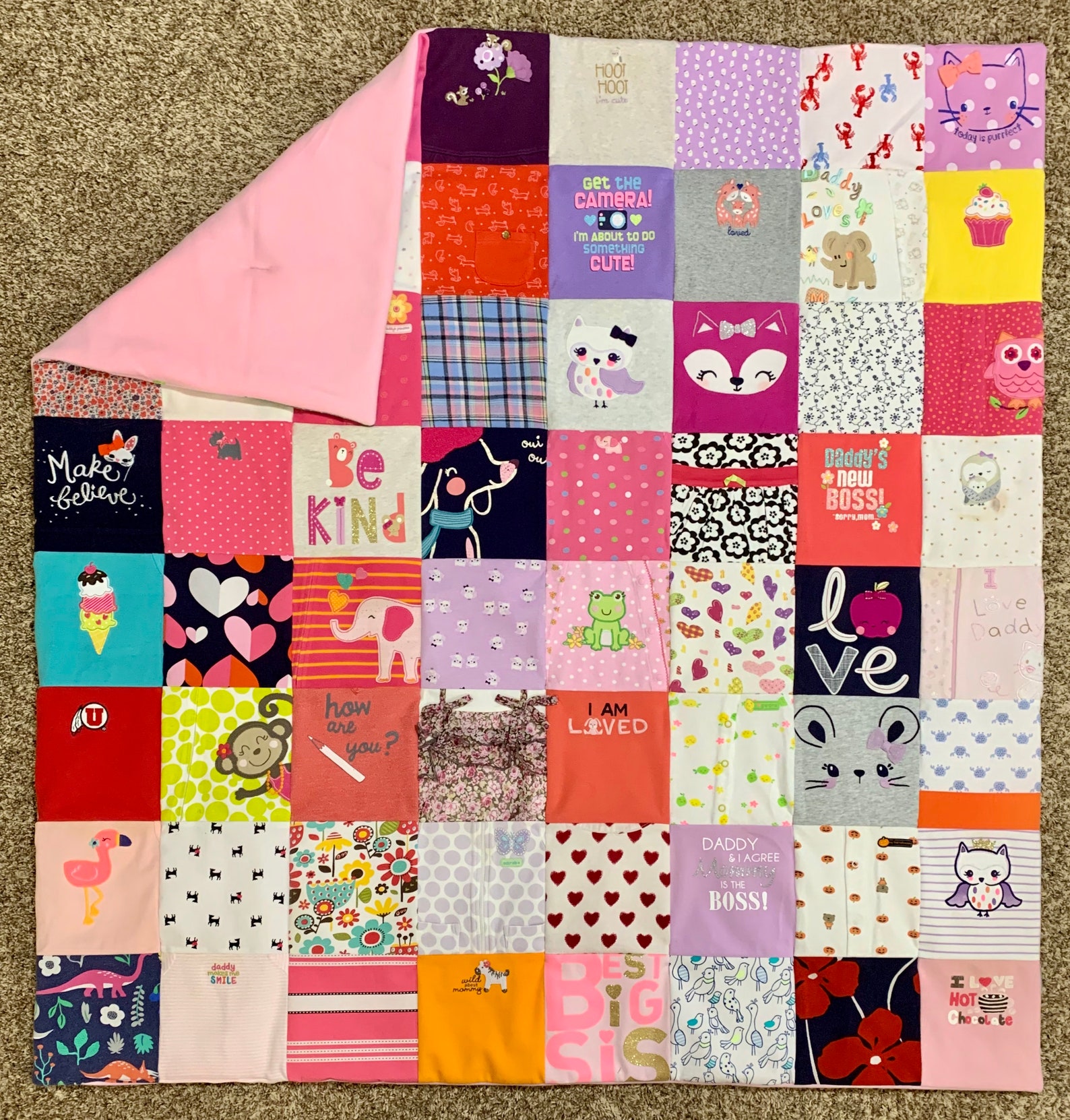 Baby Clothes Blanket Baby Blanket Memory Blanket Baby Etsy