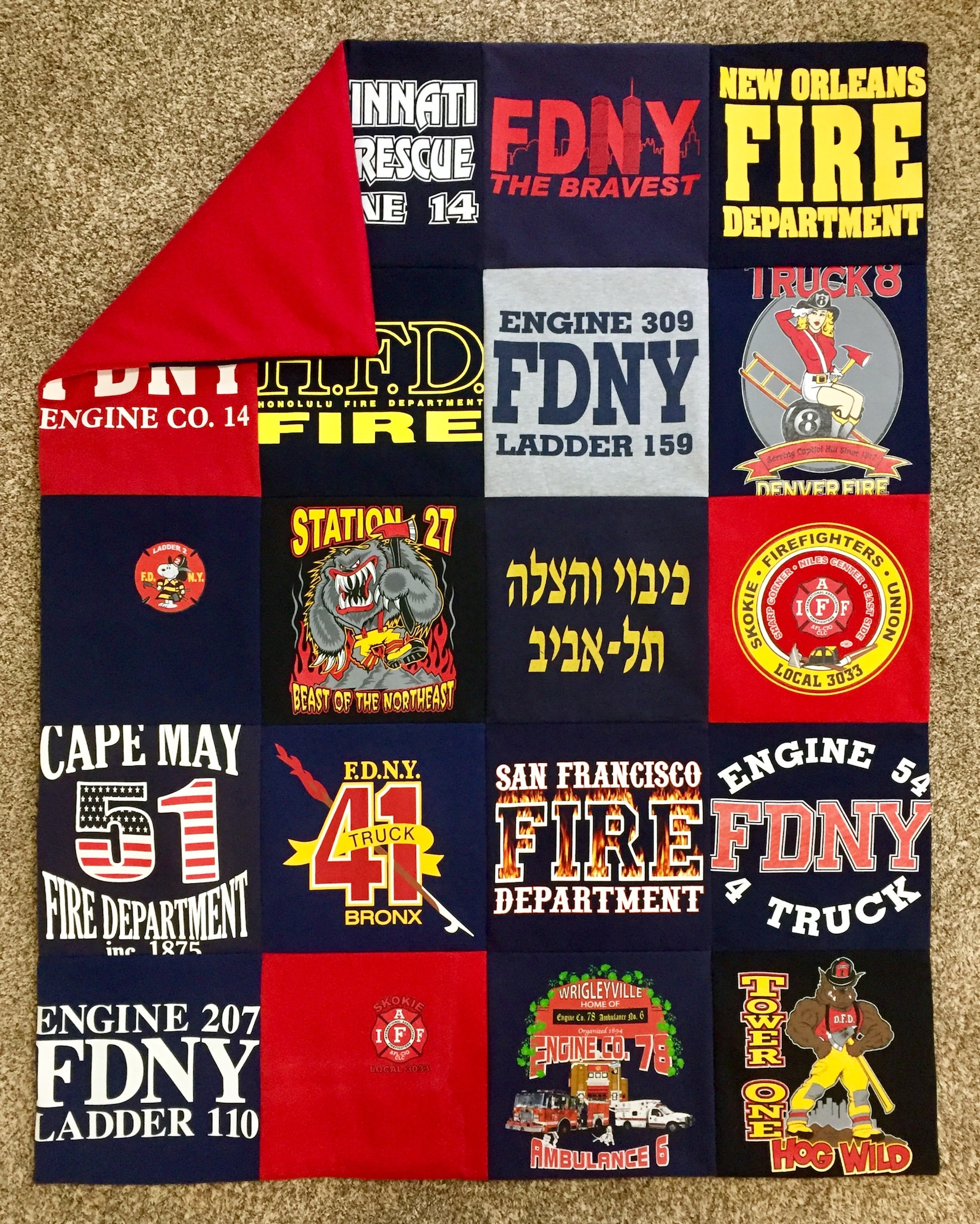 Tshirt Blanket Memory Blanket Custom Quilt Memory Quilt Etsy