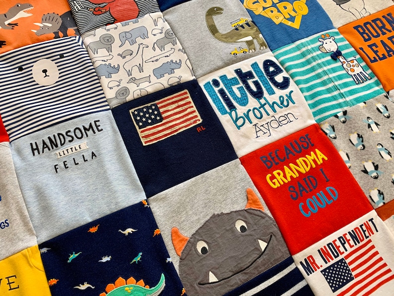 Baby Clothes Blanket Baby Blanket Memory Blanket Baby Etsy