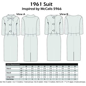 Modello di cucito per abito vintage anni '60, formato PDF multi-taglia: busto 36-40 pollici, riproduzione McCalls 5966 immagine 3