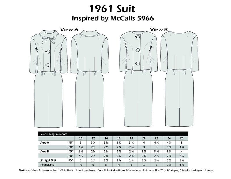 Modello di cucito per abito vintage anni '60, formato PDF multi-taglia: busto 36-40 pollici, riproduzione McCalls 5966 immagine 3