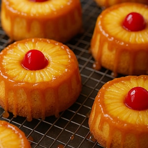 Best Mini Pineapple Upside Down Cakes Recipe – Instant Download, Easy & Moist Dessert