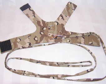 Dog Harness, Brown Camo x small, small, medium and large