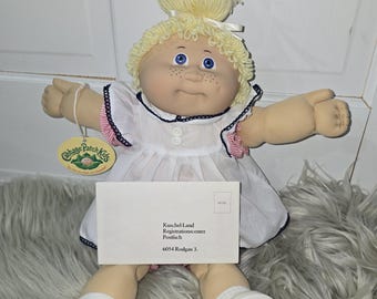 RESERVADO** Kuschel Kinder Jesmar-España Cabbage Patch HM#3 en caja y KT Factory Cabbage Patch Boy HM#4 Cabello castaño Chupete 17"