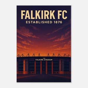 Falkirk FC - Establish 1876 Poster