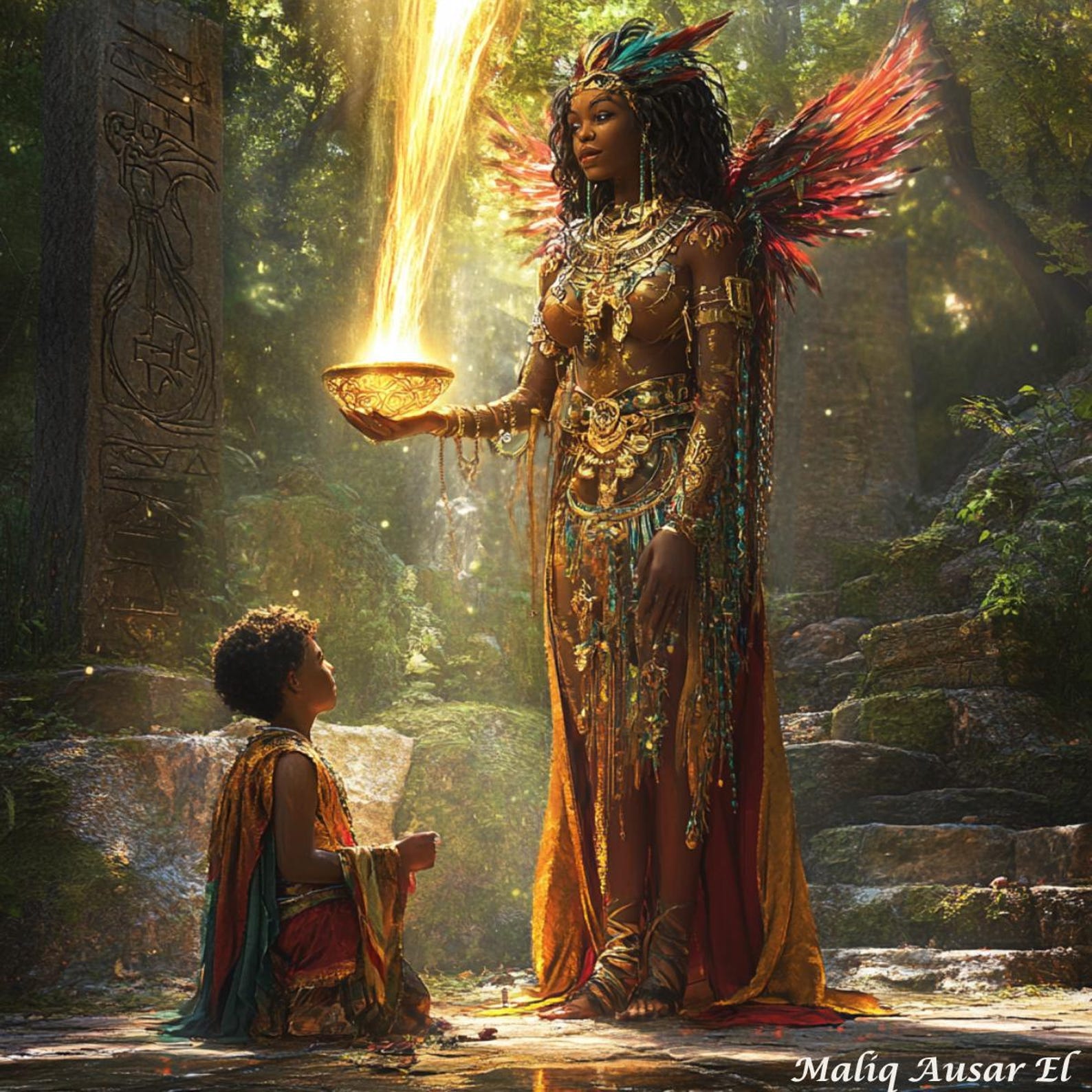 Digital Download | Instant Art Print | Trisdanu and the Lady of ...