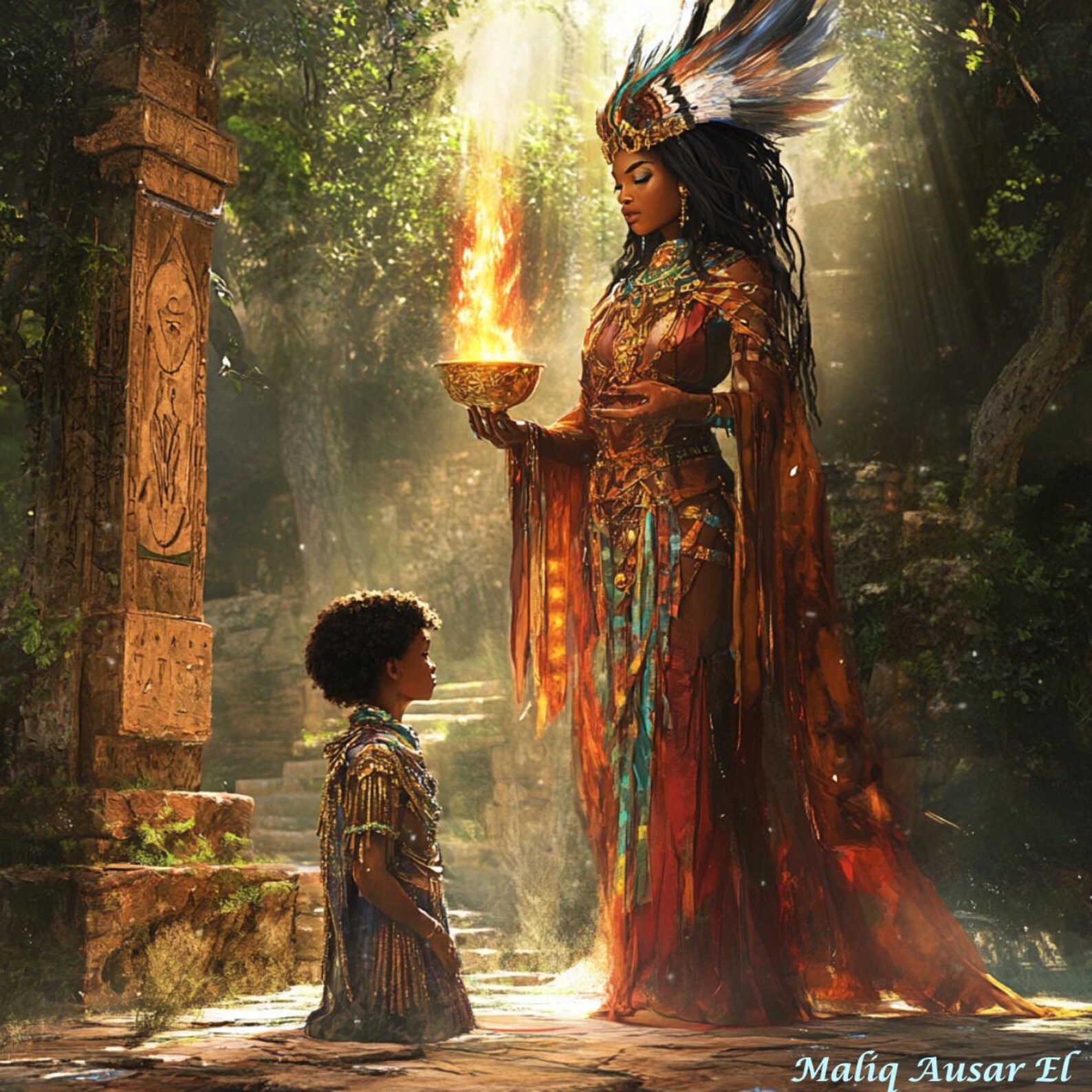 Digital Download | Instant Art Print | Trisdanu and the Lady of ...