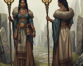 2 Turn Character Model Sheet — Name des Regua-Stammes