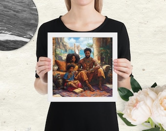 Physischer Druck | Versand zu Ihnen | The House of Watersong — Mythic Flussfamilie Kunstdruck