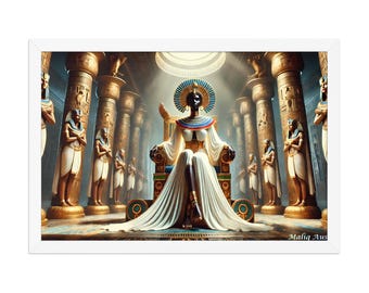 Physischer Druck | Versand zu Ihnen | Neferu Satekhemet, Löwin Königin des Sonnentempels